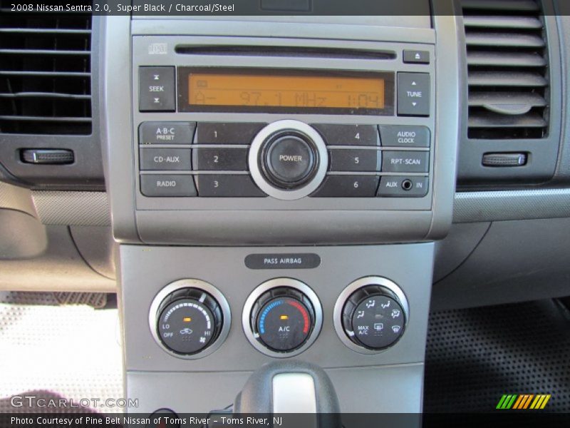 Super Black / Charcoal/Steel 2008 Nissan Sentra 2.0