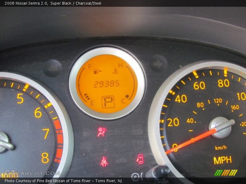 Super Black / Charcoal/Steel 2008 Nissan Sentra 2.0