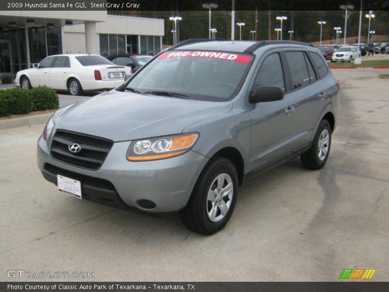 Steel Gray / Gray 2009 Hyundai Santa Fe GLS