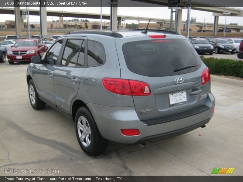 Steel Gray / Gray 2009 Hyundai Santa Fe GLS