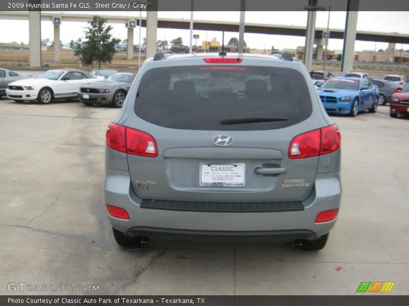Steel Gray / Gray 2009 Hyundai Santa Fe GLS