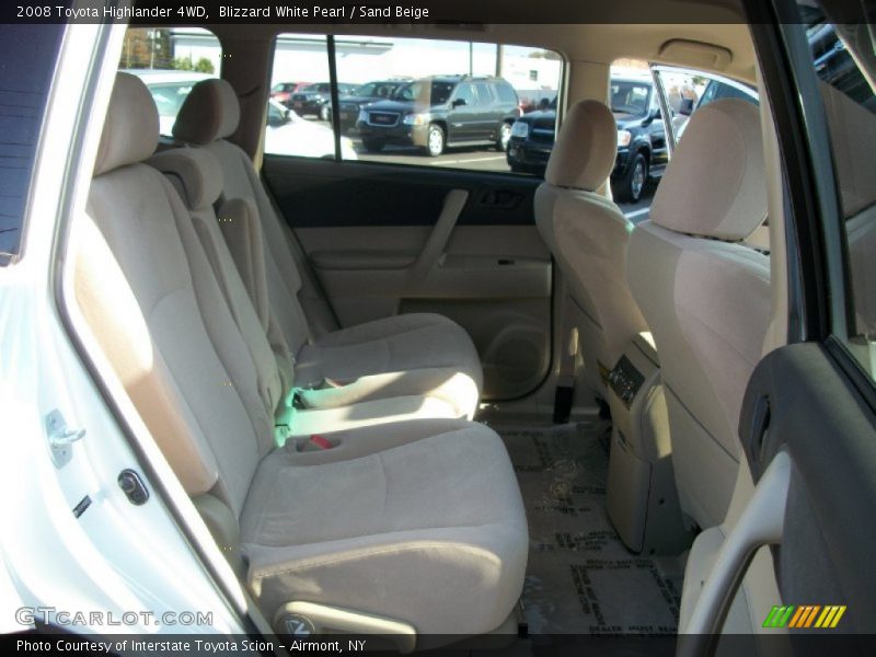 Blizzard White Pearl / Sand Beige 2008 Toyota Highlander 4WD