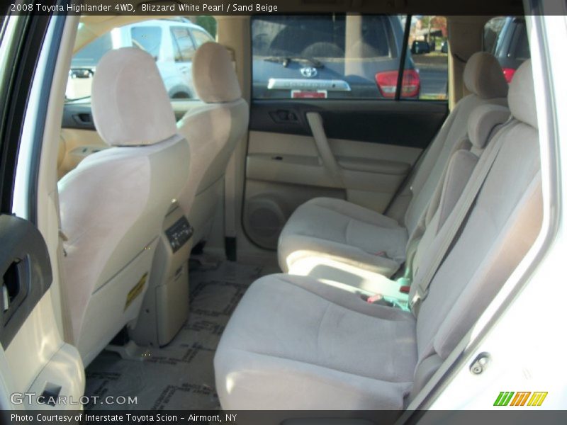 Blizzard White Pearl / Sand Beige 2008 Toyota Highlander 4WD