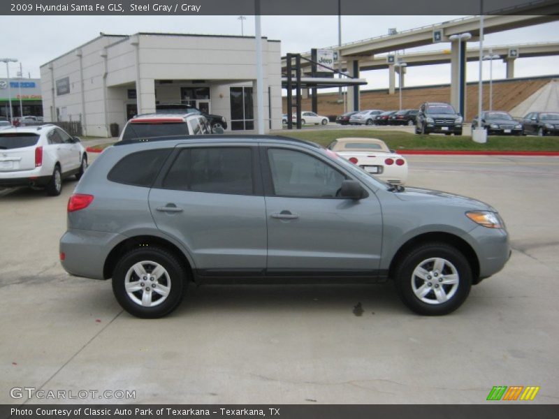 Steel Gray / Gray 2009 Hyundai Santa Fe GLS