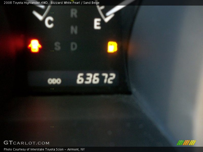 Blizzard White Pearl / Sand Beige 2008 Toyota Highlander 4WD