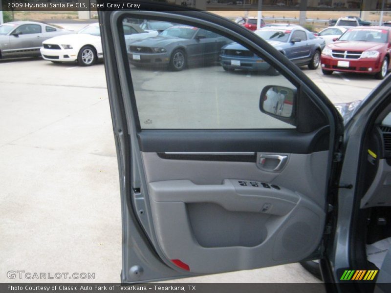 Steel Gray / Gray 2009 Hyundai Santa Fe GLS