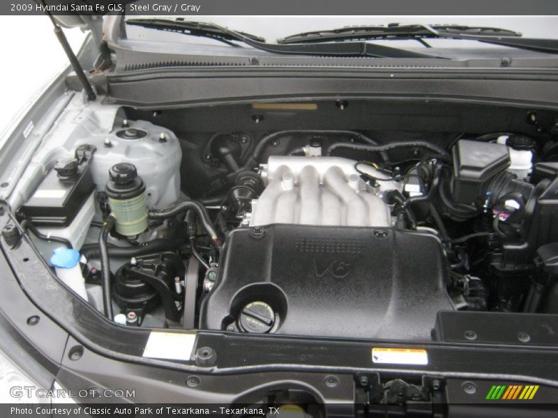 Steel Gray / Gray 2009 Hyundai Santa Fe GLS