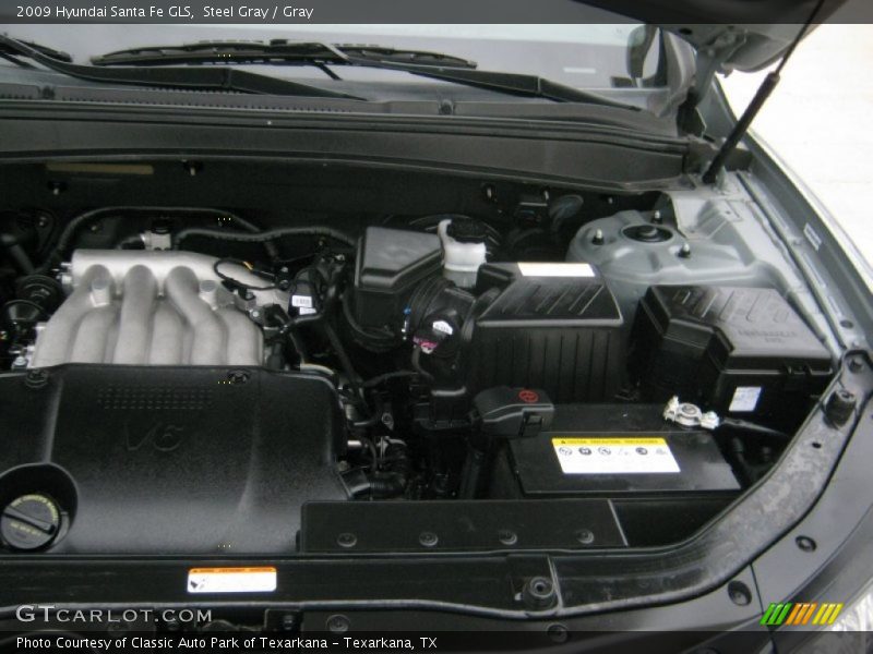 Steel Gray / Gray 2009 Hyundai Santa Fe GLS
