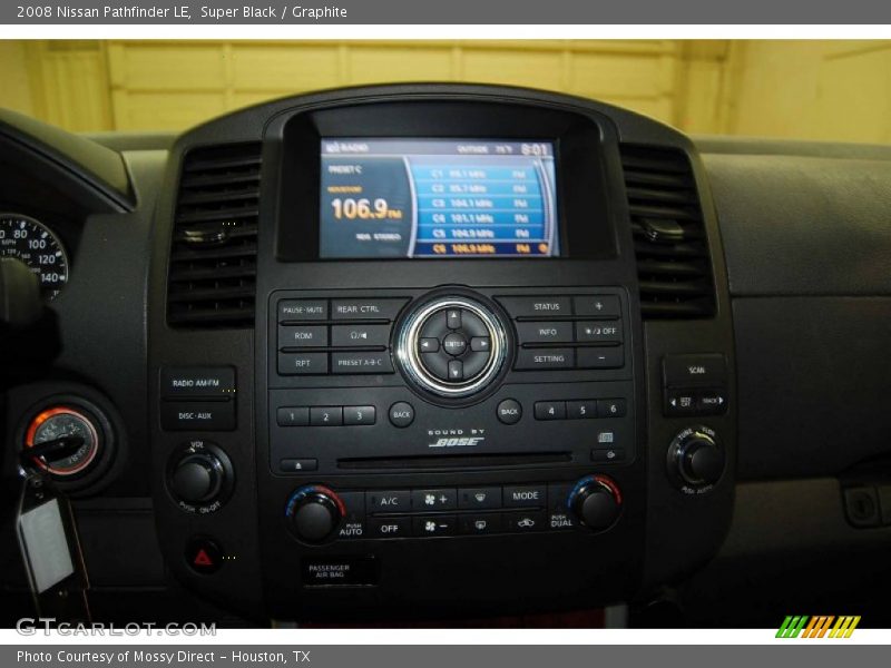 Super Black / Graphite 2008 Nissan Pathfinder LE