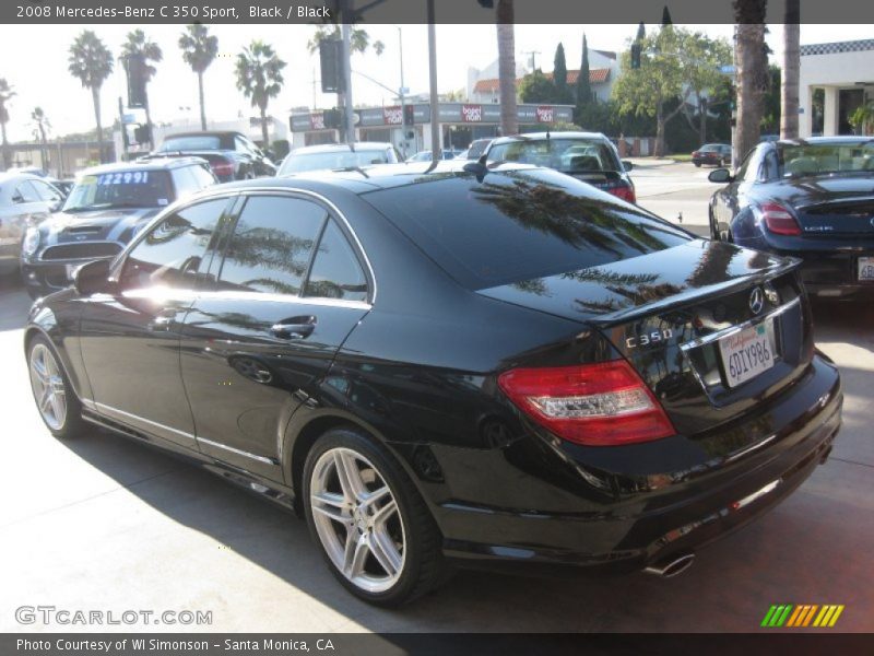 Black / Black 2008 Mercedes-Benz C 350 Sport