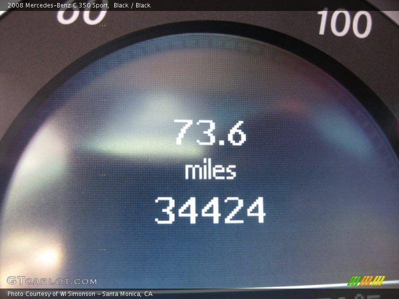 Black / Black 2008 Mercedes-Benz C 350 Sport