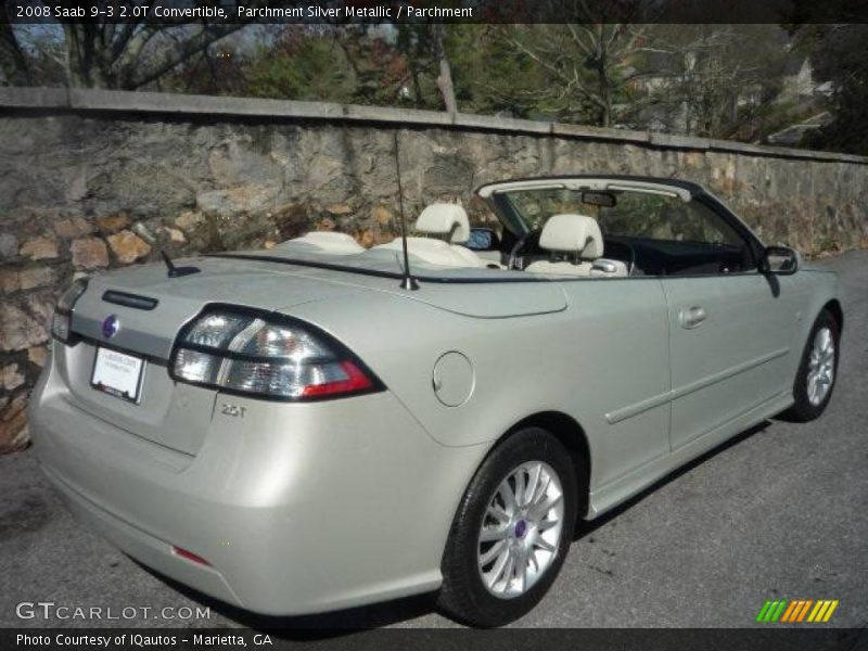 Parchment Silver Metallic / Parchment 2008 Saab 9-3 2.0T Convertible