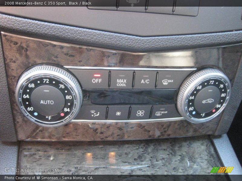 Black / Black 2008 Mercedes-Benz C 350 Sport