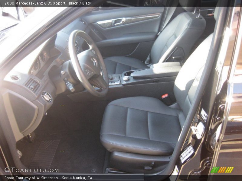 Black / Black 2008 Mercedes-Benz C 350 Sport