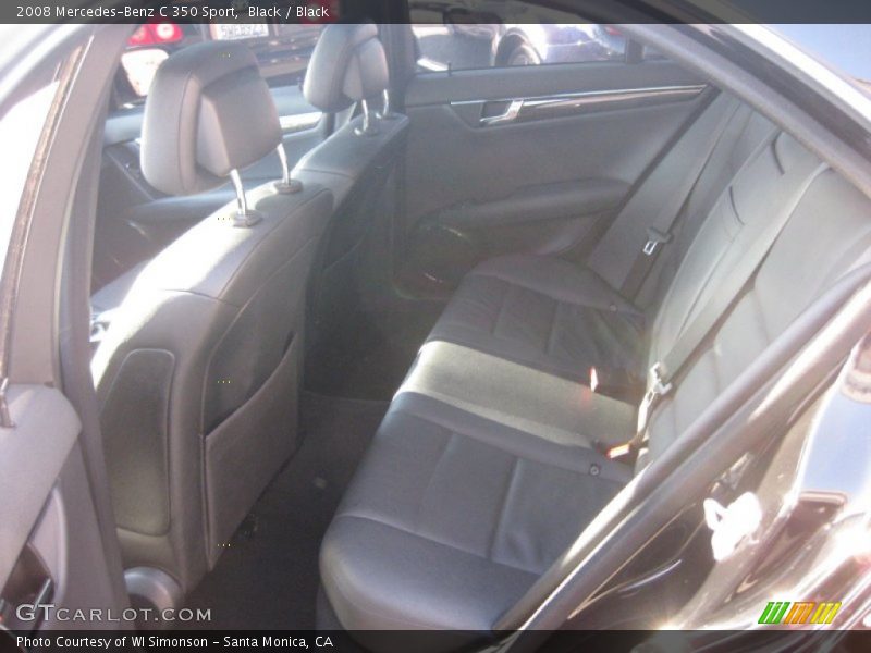 Black / Black 2008 Mercedes-Benz C 350 Sport