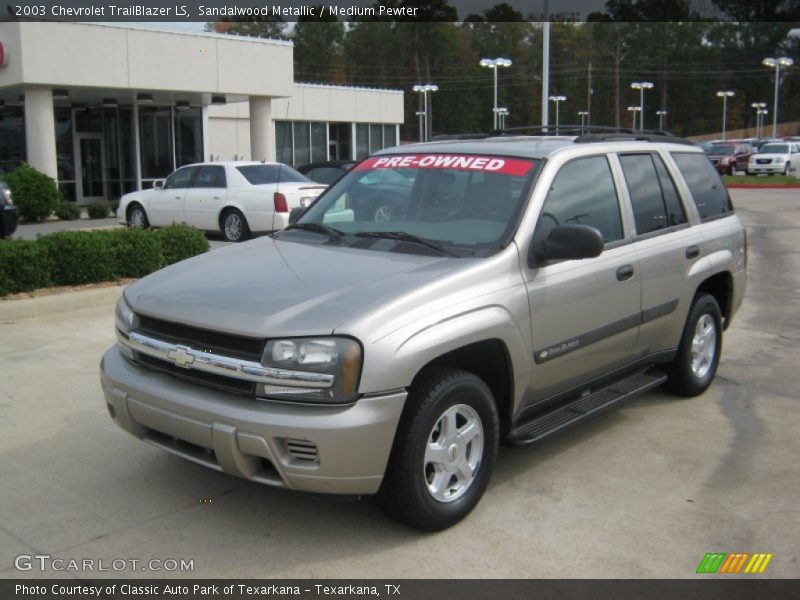 Sandalwood Metallic / Medium Pewter 2003 Chevrolet TrailBlazer LS