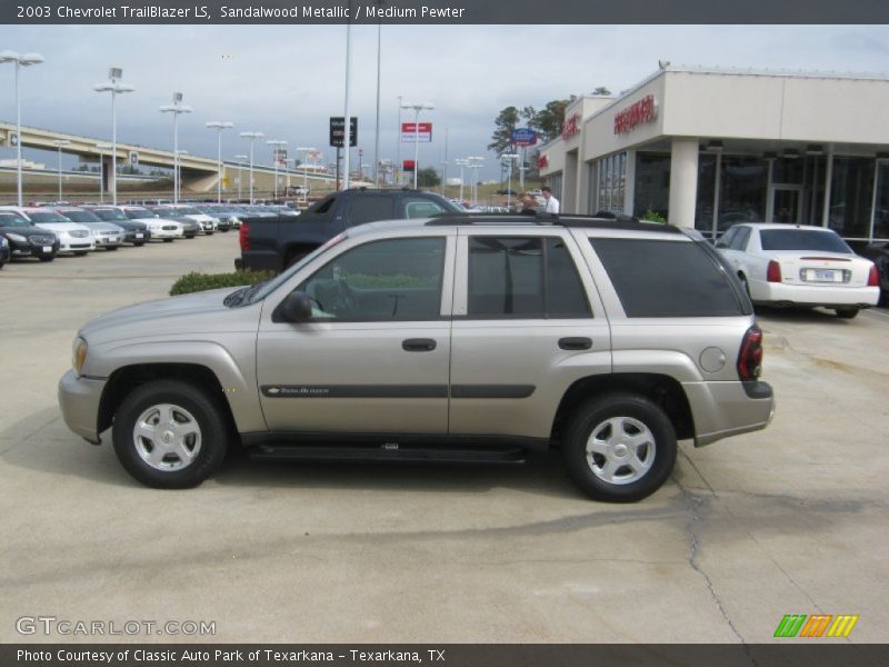 Sandalwood Metallic / Medium Pewter 2003 Chevrolet TrailBlazer LS