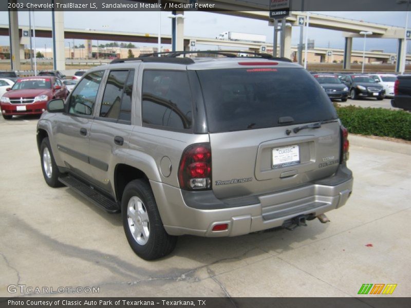 Sandalwood Metallic / Medium Pewter 2003 Chevrolet TrailBlazer LS