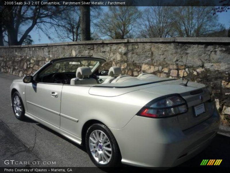 Parchment Silver Metallic / Parchment 2008 Saab 9-3 2.0T Convertible