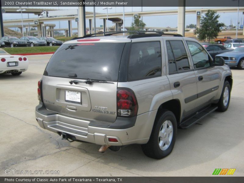 Sandalwood Metallic / Medium Pewter 2003 Chevrolet TrailBlazer LS