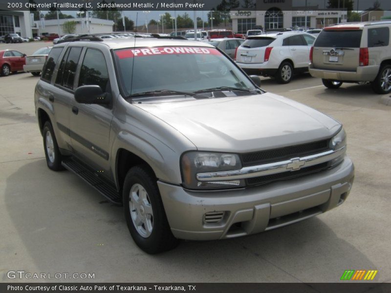 Sandalwood Metallic / Medium Pewter 2003 Chevrolet TrailBlazer LS