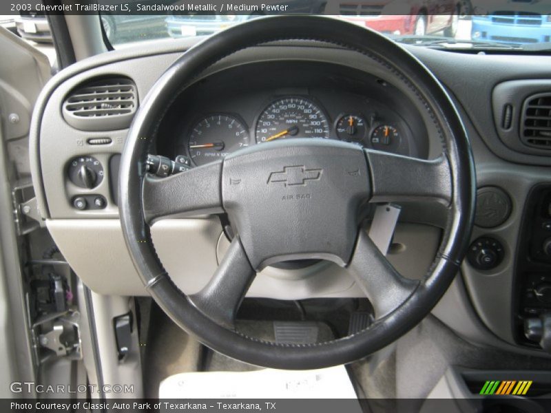 Sandalwood Metallic / Medium Pewter 2003 Chevrolet TrailBlazer LS