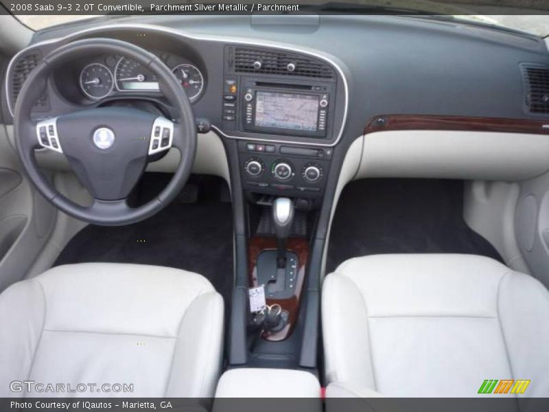 Parchment Silver Metallic / Parchment 2008 Saab 9-3 2.0T Convertible