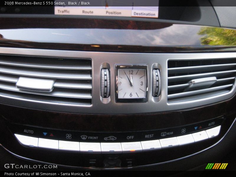Black / Black 2008 Mercedes-Benz S 550 Sedan