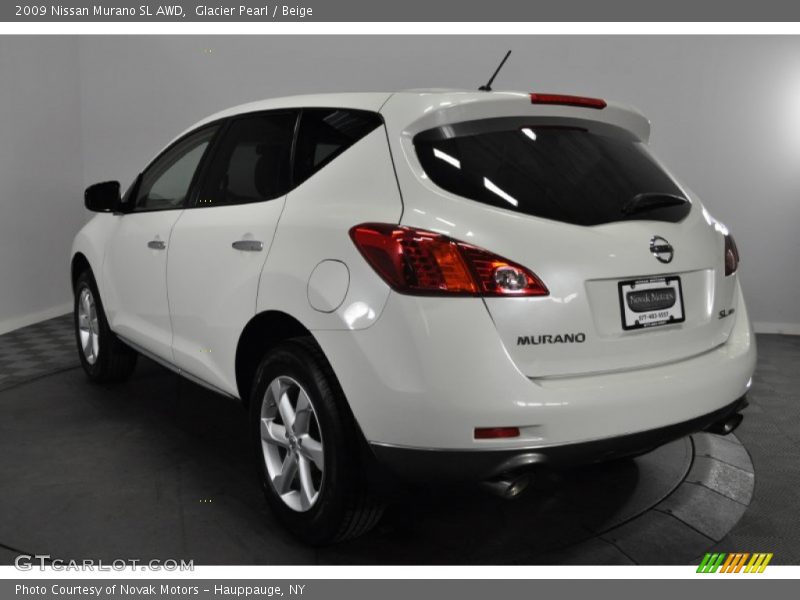 Glacier Pearl / Beige 2009 Nissan Murano SL AWD