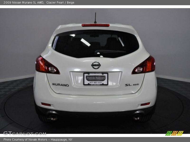 Glacier Pearl / Beige 2009 Nissan Murano SL AWD