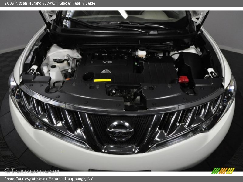 Glacier Pearl / Beige 2009 Nissan Murano SL AWD