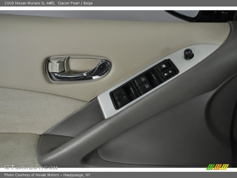 Glacier Pearl / Beige 2009 Nissan Murano SL AWD