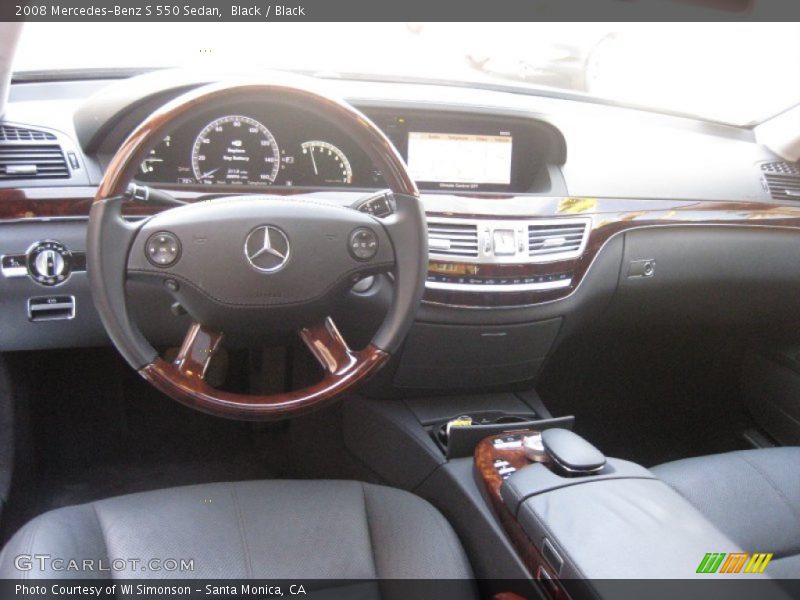 Black / Black 2008 Mercedes-Benz S 550 Sedan