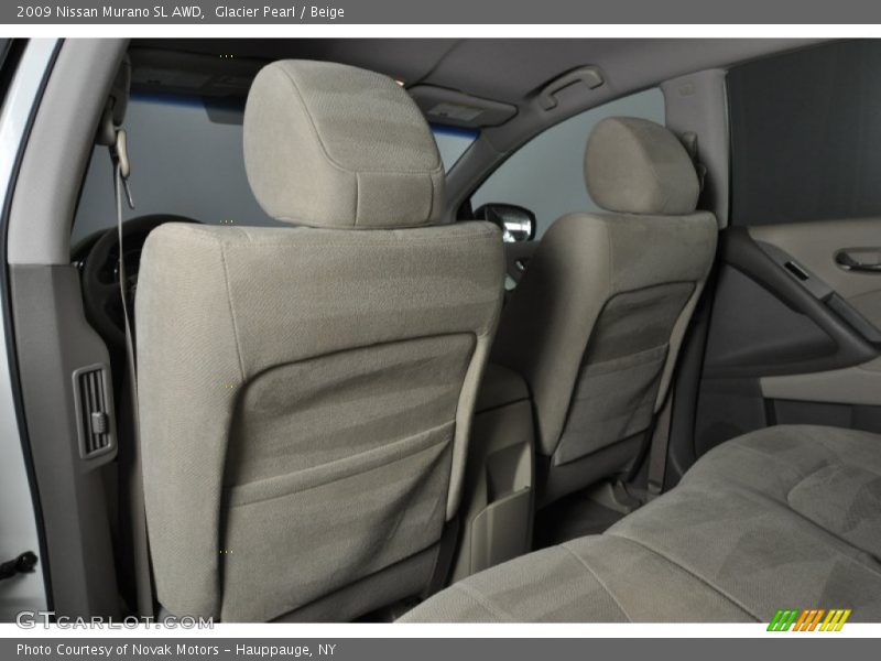 Glacier Pearl / Beige 2009 Nissan Murano SL AWD