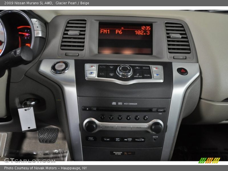 Glacier Pearl / Beige 2009 Nissan Murano SL AWD