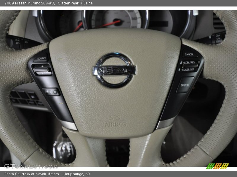 Glacier Pearl / Beige 2009 Nissan Murano SL AWD