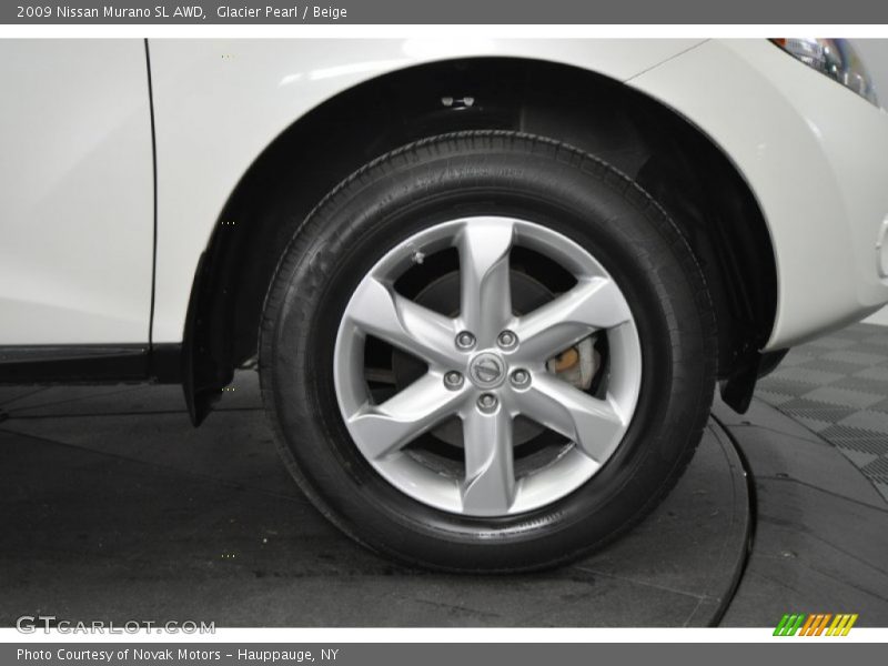 Glacier Pearl / Beige 2009 Nissan Murano SL AWD