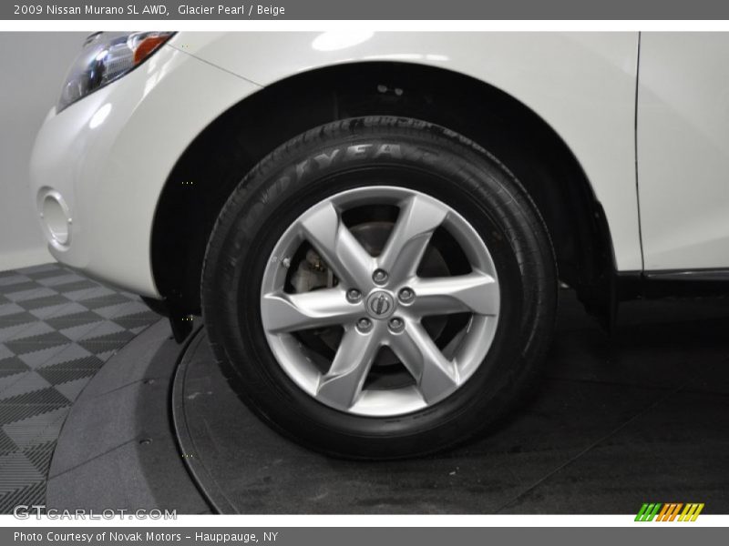 Glacier Pearl / Beige 2009 Nissan Murano SL AWD