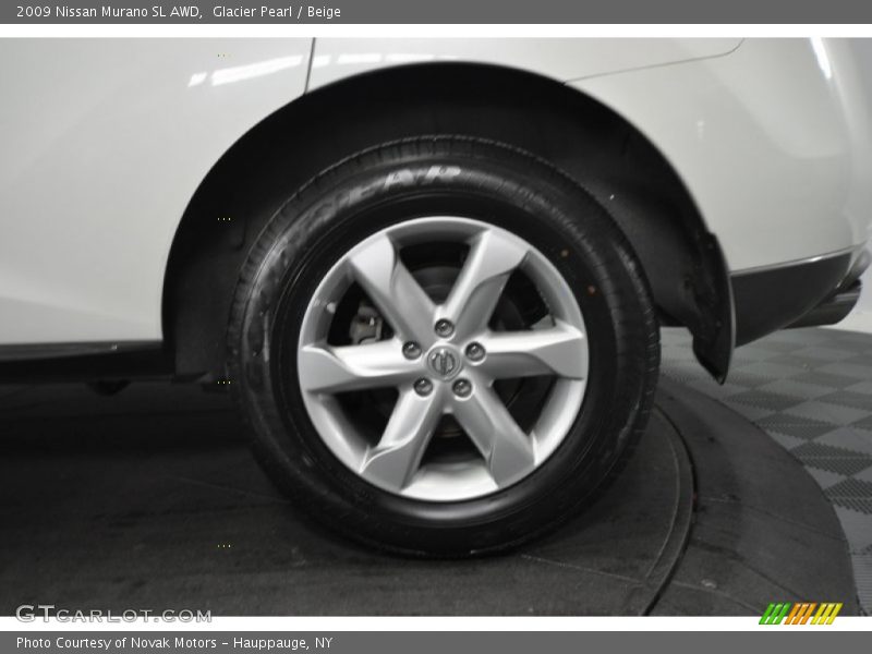 Glacier Pearl / Beige 2009 Nissan Murano SL AWD