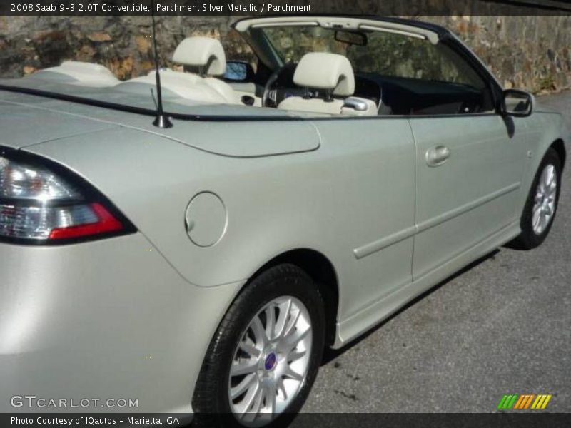 Parchment Silver Metallic / Parchment 2008 Saab 9-3 2.0T Convertible