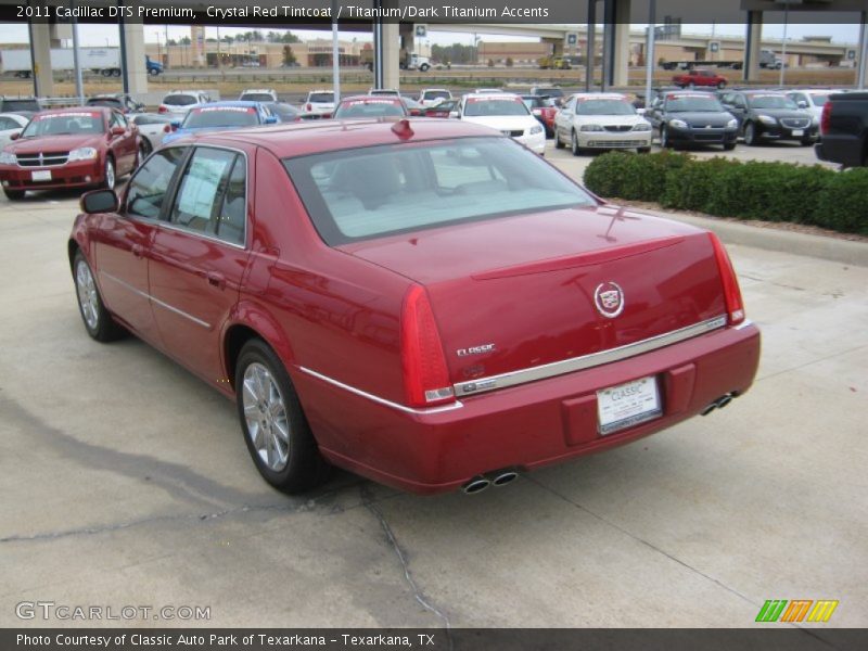 Crystal Red Tintcoat / Titanium/Dark Titanium Accents 2011 Cadillac DTS Premium