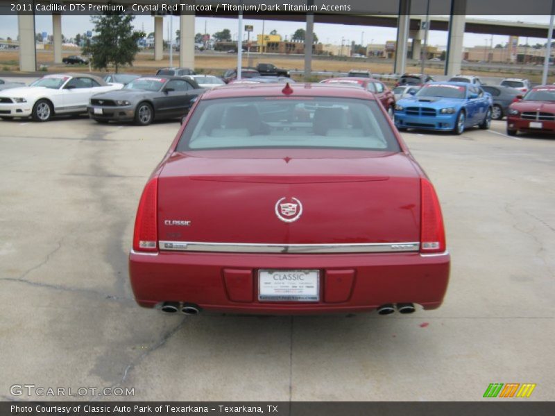 Crystal Red Tintcoat / Titanium/Dark Titanium Accents 2011 Cadillac DTS Premium