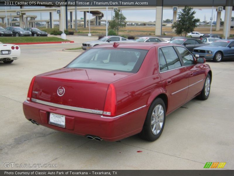 Crystal Red Tintcoat / Titanium/Dark Titanium Accents 2011 Cadillac DTS Premium