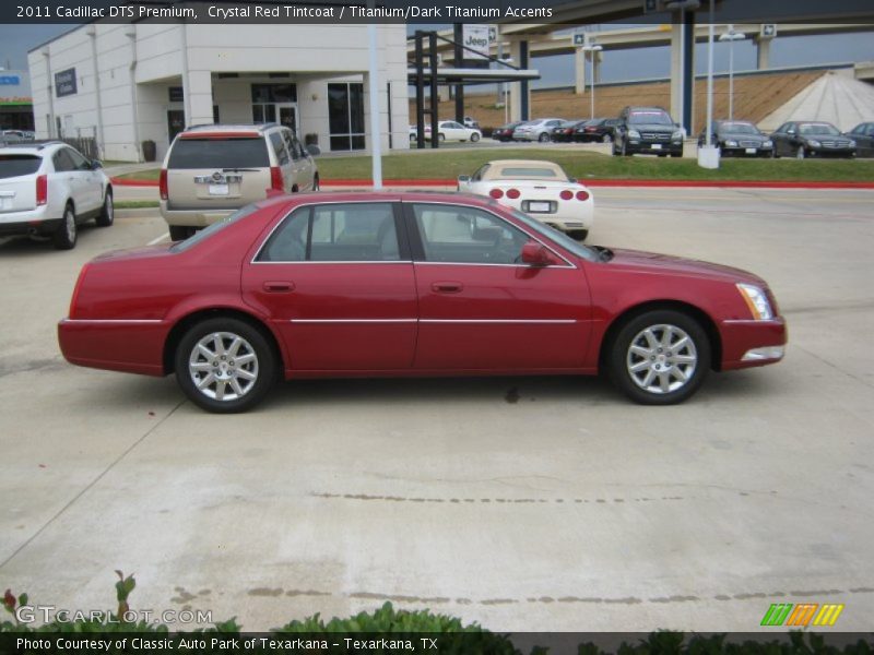 Crystal Red Tintcoat / Titanium/Dark Titanium Accents 2011 Cadillac DTS Premium