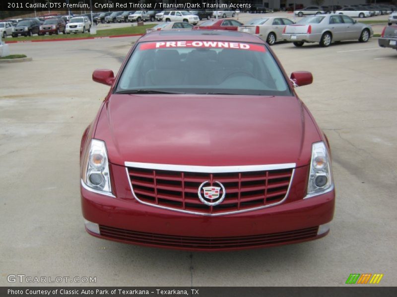 Crystal Red Tintcoat / Titanium/Dark Titanium Accents 2011 Cadillac DTS Premium