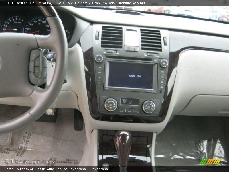 Crystal Red Tintcoat / Titanium/Dark Titanium Accents 2011 Cadillac DTS Premium