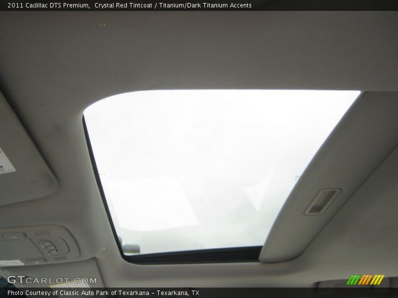 Crystal Red Tintcoat / Titanium/Dark Titanium Accents 2011 Cadillac DTS Premium