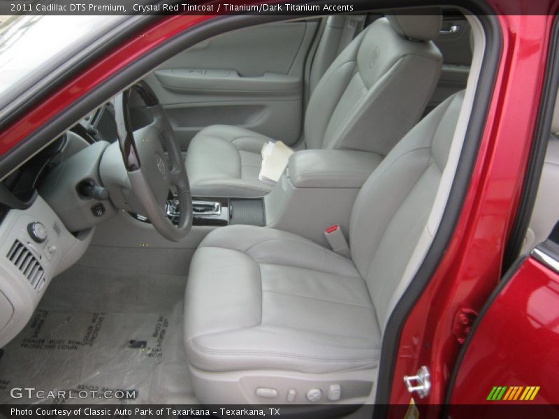 Crystal Red Tintcoat / Titanium/Dark Titanium Accents 2011 Cadillac DTS Premium