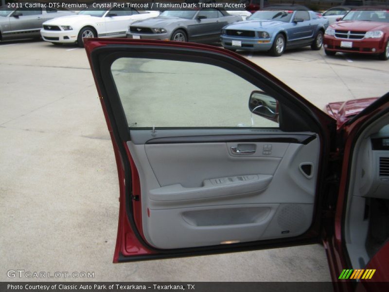 Crystal Red Tintcoat / Titanium/Dark Titanium Accents 2011 Cadillac DTS Premium