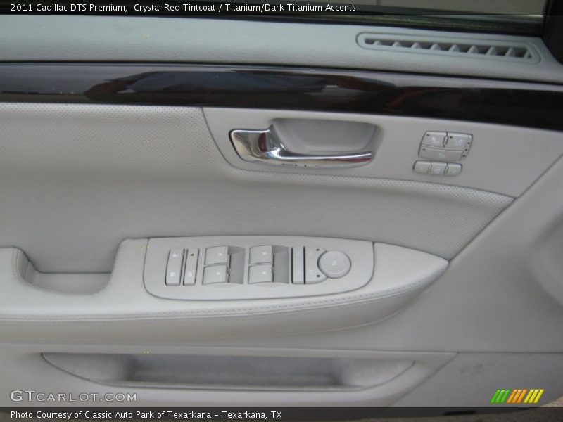 Crystal Red Tintcoat / Titanium/Dark Titanium Accents 2011 Cadillac DTS Premium
